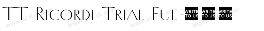 TT Ricordi Trial Ful字体转换